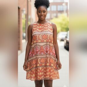 Versona Ice embroidered swing dress size